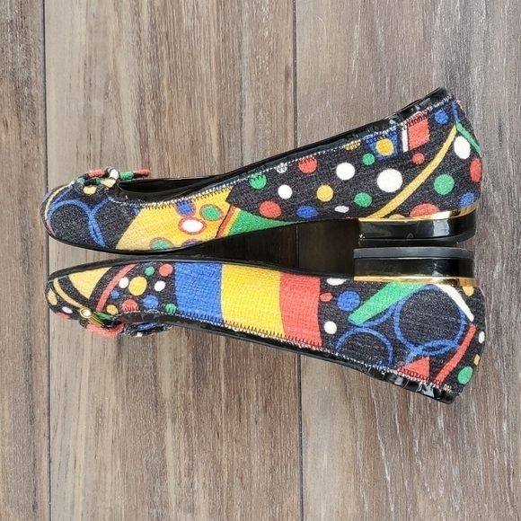 Stuart Weitzman women multi color ballet flat shoes sz 7M - Picture 6 of 12